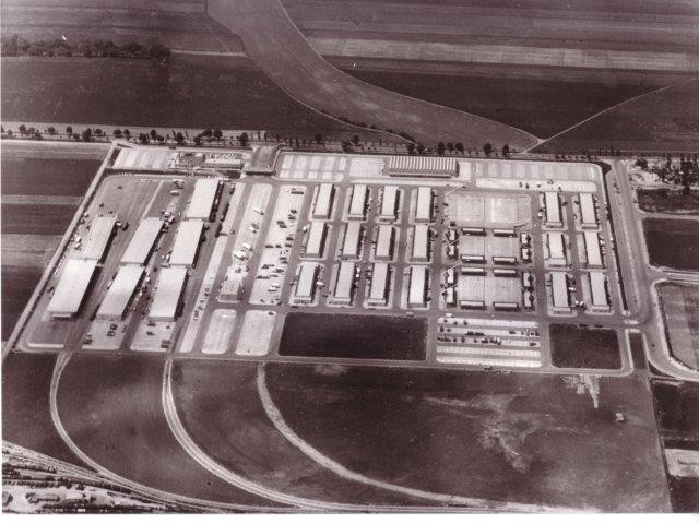 Luftaufnahme des Großmarkts von 1973